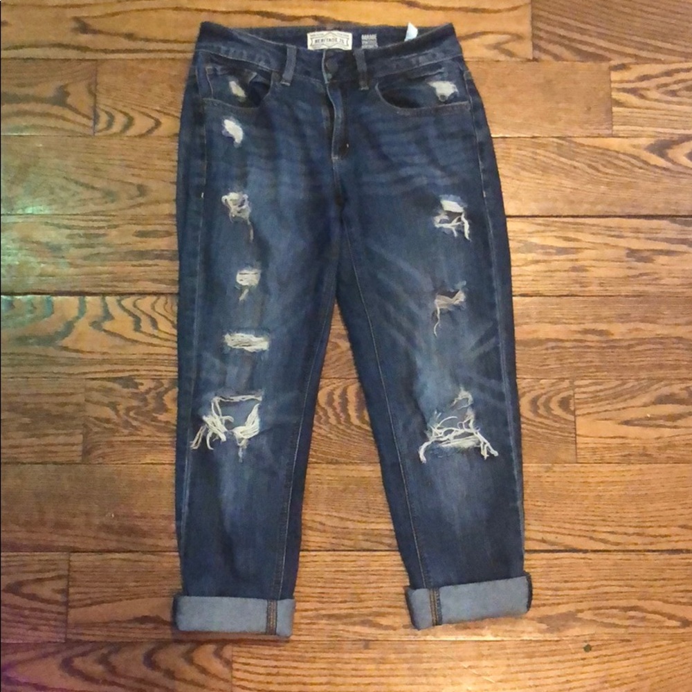 Lightly worn denim jeans